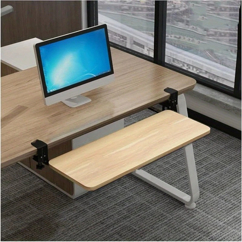 Keyboard Drawer Under - Bandeja para teclado con abrazadera, plataforma