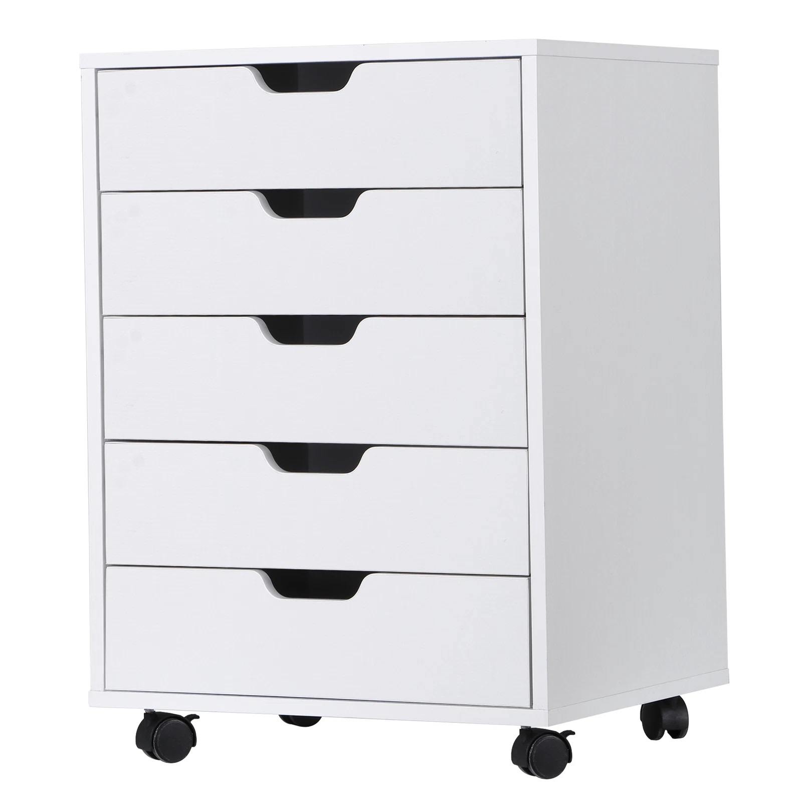 Office Furniture For Home - Cómoda Moderna de Madera con 5