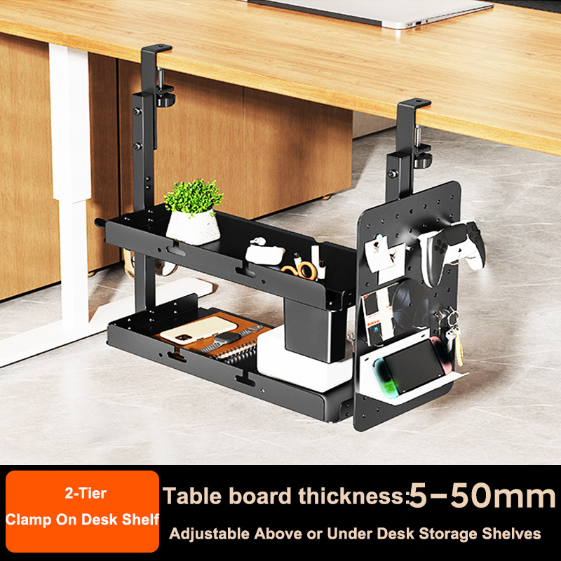 Estante de 2 niveles de 14 pul - Gaming Desk With Hutch reseña y precio