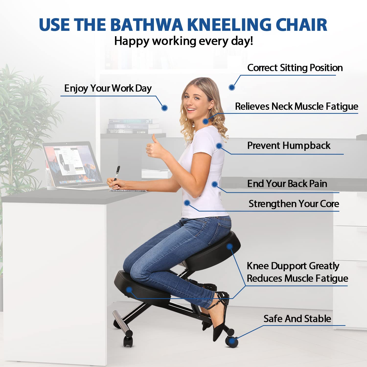 Silla Ergonómica para Arrodill - Office Furniture For Home reseña y precio