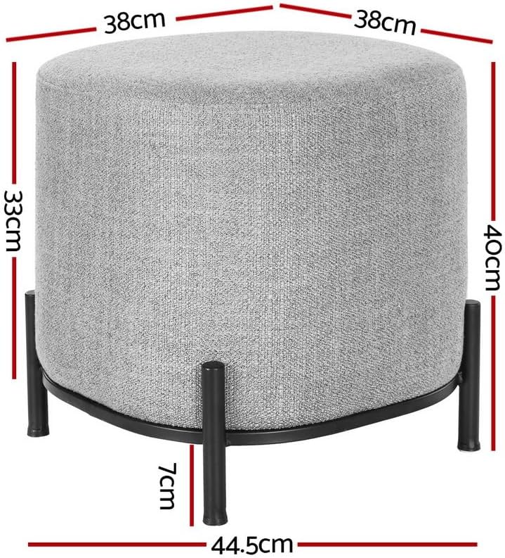 **/Ottoman, Reposapiés redondo - Office Furniture For Home reseña y precio