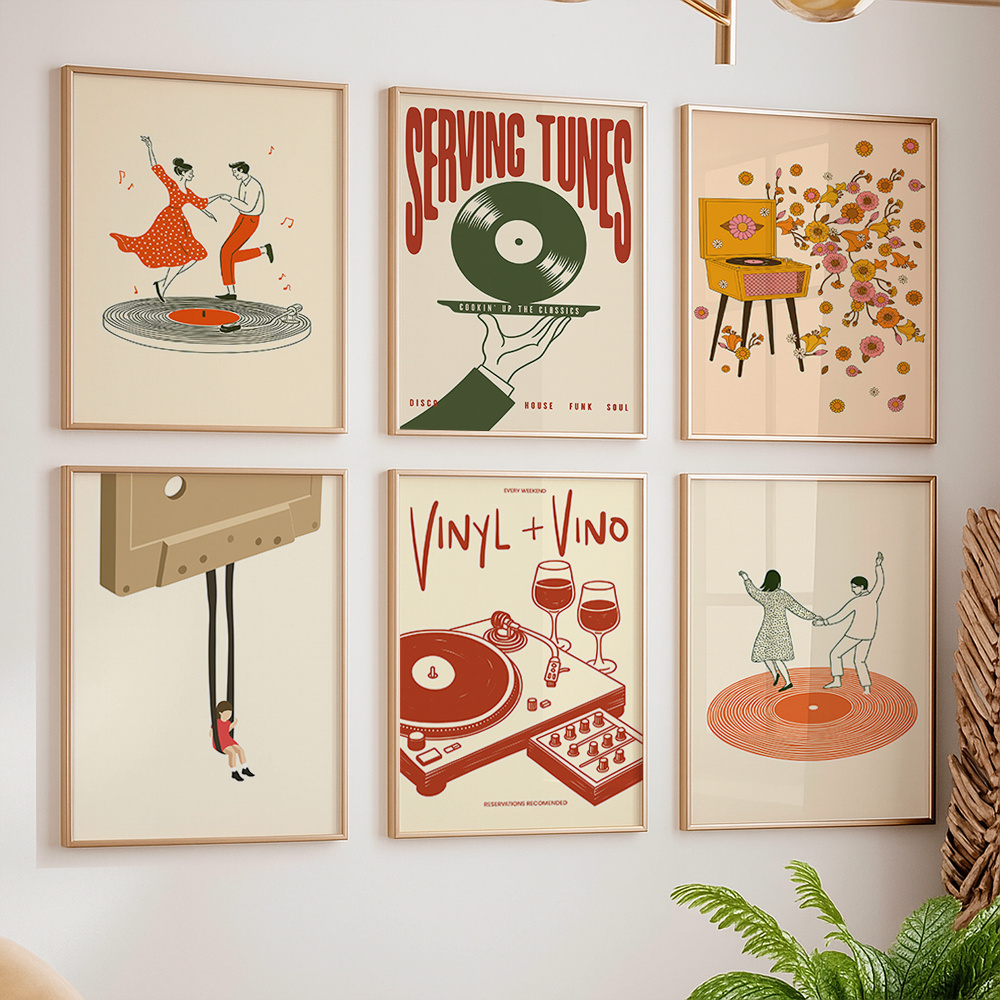 Póster de Lona Vintage con Dis - Office Furniture For Home reseña y precio