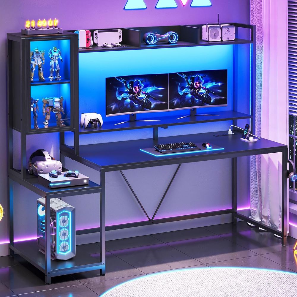 Escritorio para Juegos de 60'' - Gaming Desk With Hutch reseña y precio