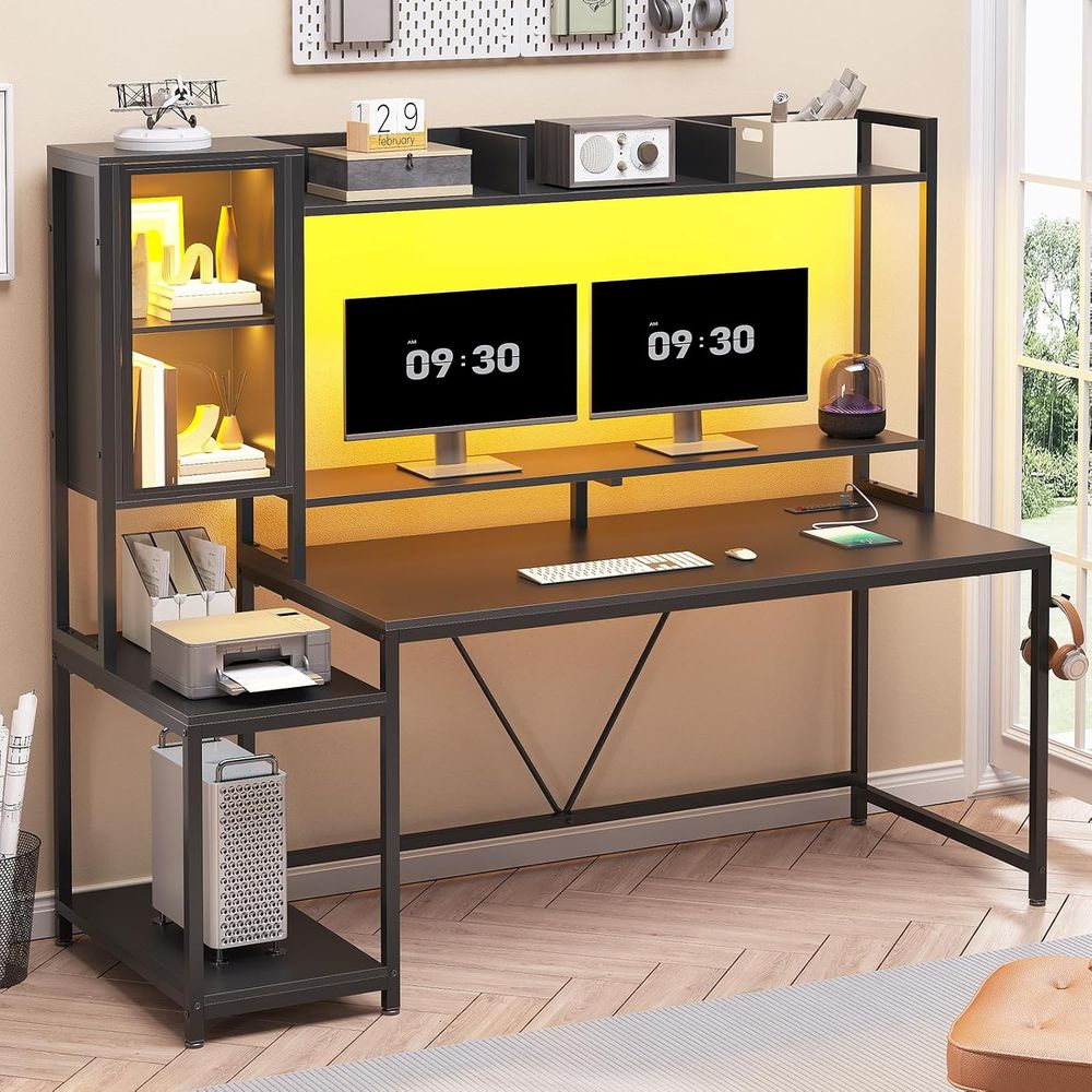 Escritorio para Juegos de 60'' - Gaming Desk With Hutch reseña y precio