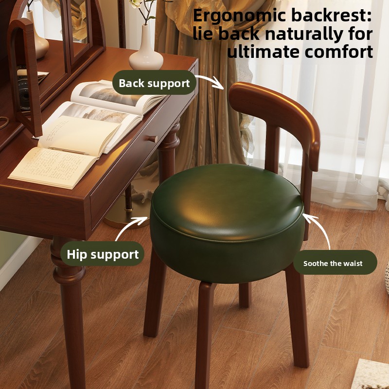 Silla giratoria de madera maci - Office Furniture For Home reseña y precio