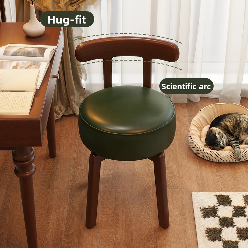 Silla giratoria de madera maci - Office Furniture For Home reseña y precio