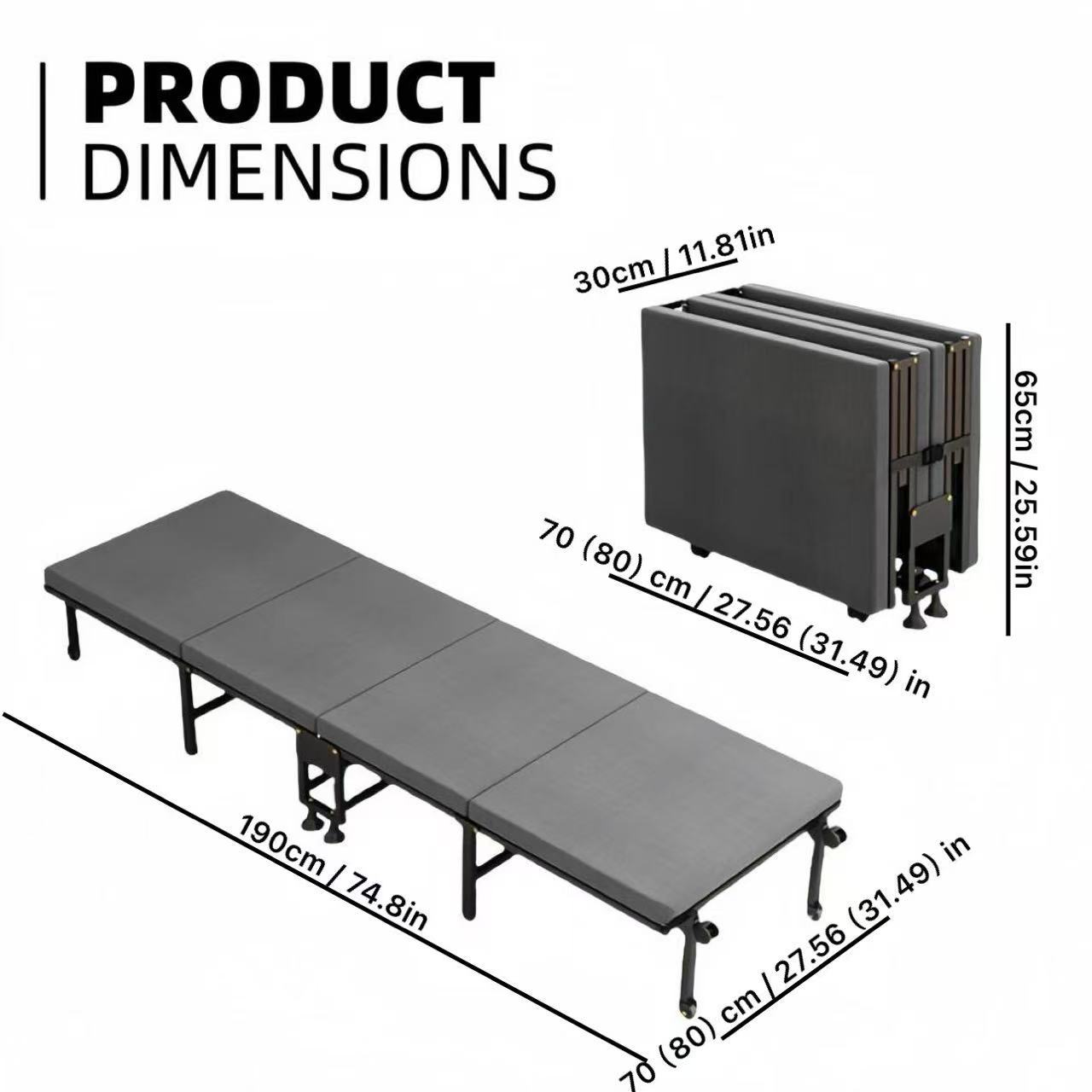 Cama plegable de cuatro pliegu - Office Furniture For Home reseña y precio