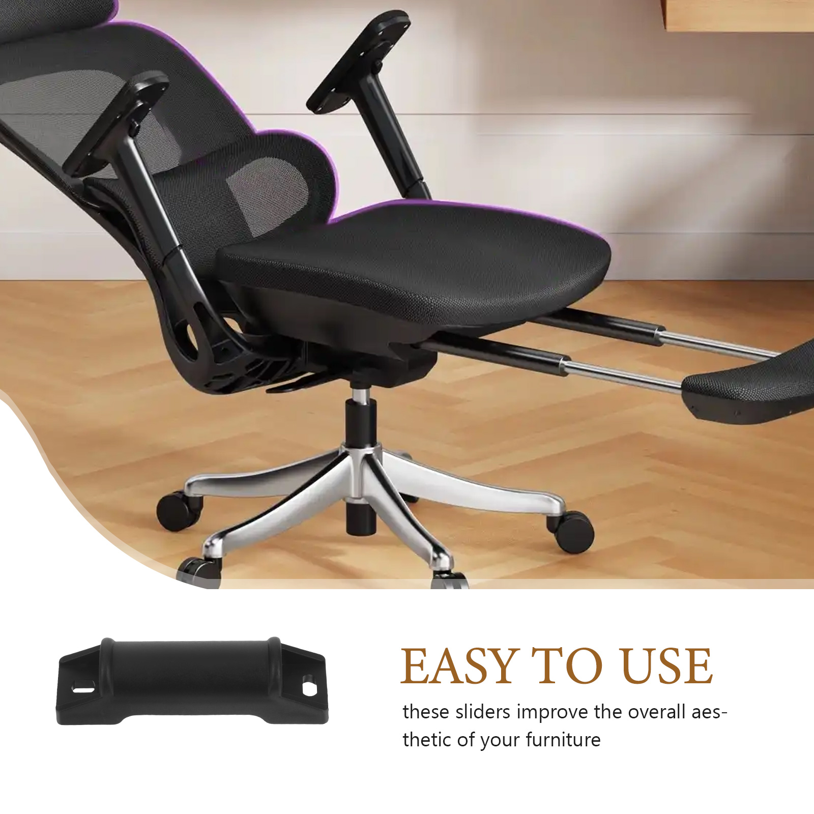 Deslizador de reposapiés para  - Gaming Desk With Hutch reseña y precio