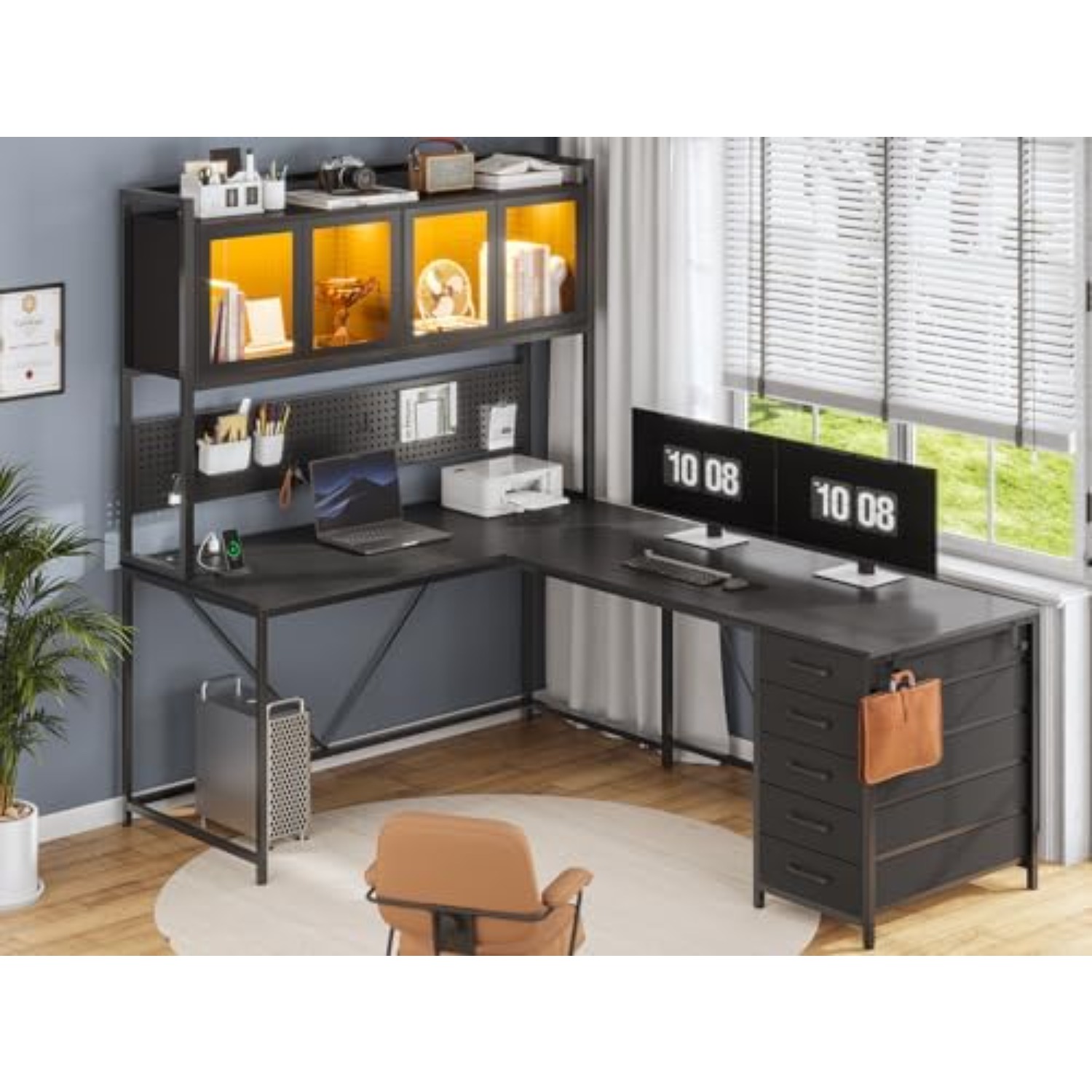 Escritorio Esquinero para Jueg - Gaming Desk With Hutch reseña y precio