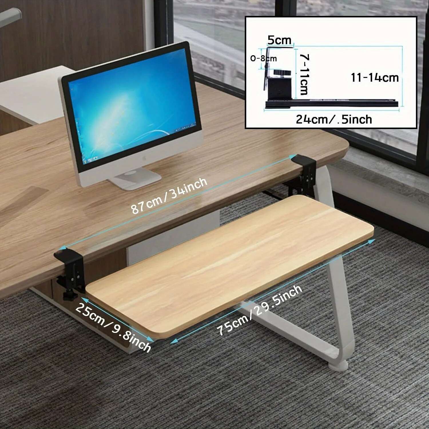Bandeja ergonómica deslizante  - Keyboard Drawer Under reseña y precio